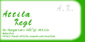 attila kegl business card